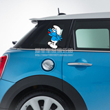 个性搞笑 卡通动漫车贴 蓝精灵 拉花改装 划痕刮痕遮盖汽车贴纸