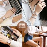 莱茵品牌陶瓷女表白色韩版时尚镶钻女士手表潮流石英防水时装腕表