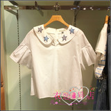 速发正品代购ELAND依恋 16年夏款纯色衬衫 EEBW62502S BW62502S