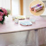张婚庆一次性桌布 餐桌布加厚型台布点断式防油污防水透明塑料 20