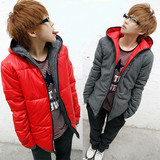 2015冬季男士双面穿棉衣加厚保暖运动青少年外套时尚韩版潮流男装