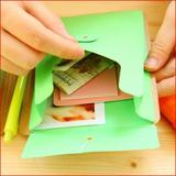 韩国创意文具悠诺糖果色绑带记事本 手帐本日程本笔记本子包绿叶