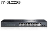 TP-LINK TL-SL2226P 24+2G千兆简单网管PoE交换机 26口管理交换机