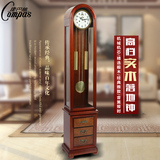 康巴丝客厅落地钟现代豪华钟表欧式创意大号座钟实木摆钟复古时钟