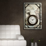 创意墙上壁挂钟表咖啡馆挂件墙面装饰品沙发背景复古怀旧框架钟表