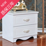欧式床头柜简约现代储物柜简易烤漆白色 韩式宜家床边小柜子特价