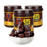 韩国进口零食品 乐天56%黑巧克力86g*3罐组合72%醇黑巧克力豆