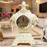 欧式茶几陶瓷台钟 家居坐钟摆件时钟 装饰钟表时尚创意客厅座钟