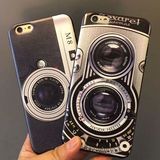iPhone6手机壳创意6s苹果6plus磨砂外壳复古照相机黑色软壳全包边