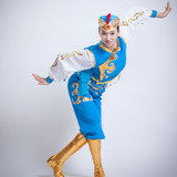 成人2016新款蒙古族演出服装蒙古舞表演服女筷子舞打鼓服舞蹈服夏