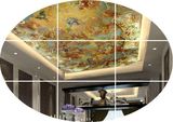 3d立体欧式天顶宫廷油画 天花板吊顶无缝壁纸大型壁画墙纸酒店KTV