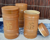 天然竹制茶叶盒子密封茶叶罐子  竹筒 茶叶桶 楠竹茶叶罐 花茶器