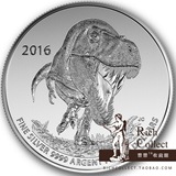 现货 加拿大2016年20换20纯银系列(16)T-REX霸王龙恐龙银币