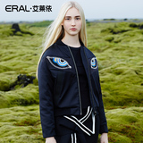 艾莱依2016冬装新款时尚酷尚齿轮夹克短款羽绒服女ERAL12053-EDAE