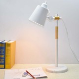 北欧简约书房电脑设计书桌工作阅读护眼办公室学生学习实木台灯