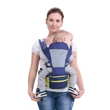 甘比前抱式单肩花纹婴儿背带四季通用多功能宝宝可拆卸腰凳