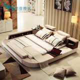 床 榻榻米床 布艺床可拆洗 1.8米双人床 储物软体床现代婚床 布床