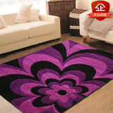 中式紫色花纹客厅毯茶几沙发地垫榻榻米地毯加厚加密防滑特价促销