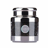 不锈钢可视玻璃茶叶罐储物罐密封透明罐高档茶具双层盖密封存茶罐