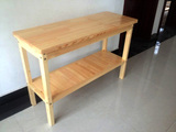 定做桌子实木餐桌多用途桌厨房切菜桌子双层多层储物桌简易长桌