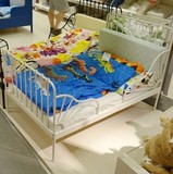皇冠IKEA南京宜家家居具代购 米隆可加长床架儿童单人铁艺学生床