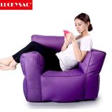 LUCKYSAC小户型单人沙发简约布艺沙发时尚休闲加大款懒人沙发椅