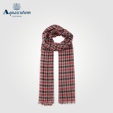 Aquascutum/雅格狮丹格纹山羊绒混纺围巾