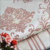 AB版粉色欧式提花沙发面料高档装饰布软包布抱枕套沙发套布批发价