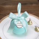 花半里 喜糖盒创意 欧式婚礼糖盒tiffany蓝个性结婚喜糖盒子成品
