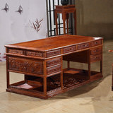 红木家具红木办公桌大班台老板桌非洲花梨木书桌1.6米 1.8米 2米