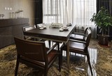简约现代铁艺实木餐桌实用复古做旧书桌饭桌办公桌酒店桌长方形
