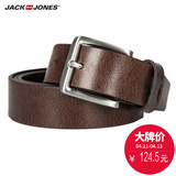 JackJones杰克琼斯春男牛皮革针扣窄型腰带皮带E|215277005