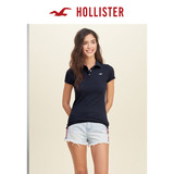 Hollister 2016女装夏款标识图样紧身 Polo 衫 女 121574