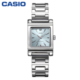 卡西欧casio手表  指针系列时尚钢带方形休闲石英女表