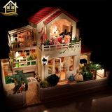 DIY小屋 小时代手工拼装玩具房子建筑模型大别墅创意生日礼物女友