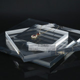 亚克力水晶方块化妆品展示台珠宝道具有机玻璃展示架饰品陈列底板
