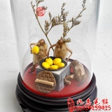 老北京毛猴北京特色民间工艺品传统手工工艺创意礼品贴饼子