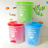 顺发垃圾桶脚踏式卡通可爱家用厨房卫生间时尚创意塑料大号垃圾桶