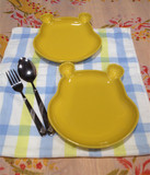 可爱维尼熊早餐盘陶瓷创意卡通餐具儿童盘子菜盘水果盘韩式西餐盘