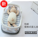 外贸出口婴儿床上中床宝宝新生多功能小床便携式可折叠睡篮bb旅行