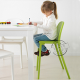 宜家IKEA家居代购 乌尔班 靠背餐椅 塑料坐椅 高脚椅 儿童椅南京