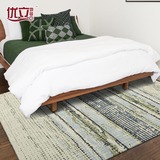 优立 北欧美式客厅地毯 现代时尚卧室满铺地毯床边毯北欧风情