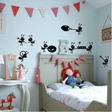 爆款小蚂蚁墙贴儿童房幼儿园玩具店装饰贴纸客厅卧室卡通可爱贴画