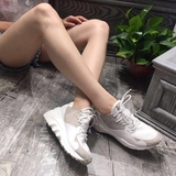 s-girl正品2016秋季新款 韩国潮坡跟网布休闲鞋磨砂皮厚底运动鞋