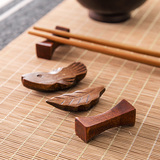 筷架筷子餐具厨房塑料收纳盒勺子不锈钢日式隔热装饰楠木镂空架