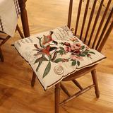 清新棉麻餐椅垫 居家日式布艺海绵坐垫 可拆洗