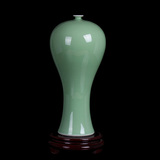 景德镇陶瓷器 影青釉仿古花瓶简约客厅家居装饰工艺品摆件美人瓶