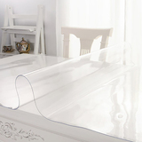 PVC桌面保护胶垫垫子透明软玻璃长方形书桌布电脑桌桌布防水清新