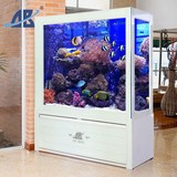 热卖 1.2米金龙鱼缸 中型玻璃屏风水族箱LED灯造景玄关免换水