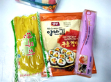 做寿司工具套装包邮寿司材料食材海苔料理韩国紫菜萝卜条包饭套餐